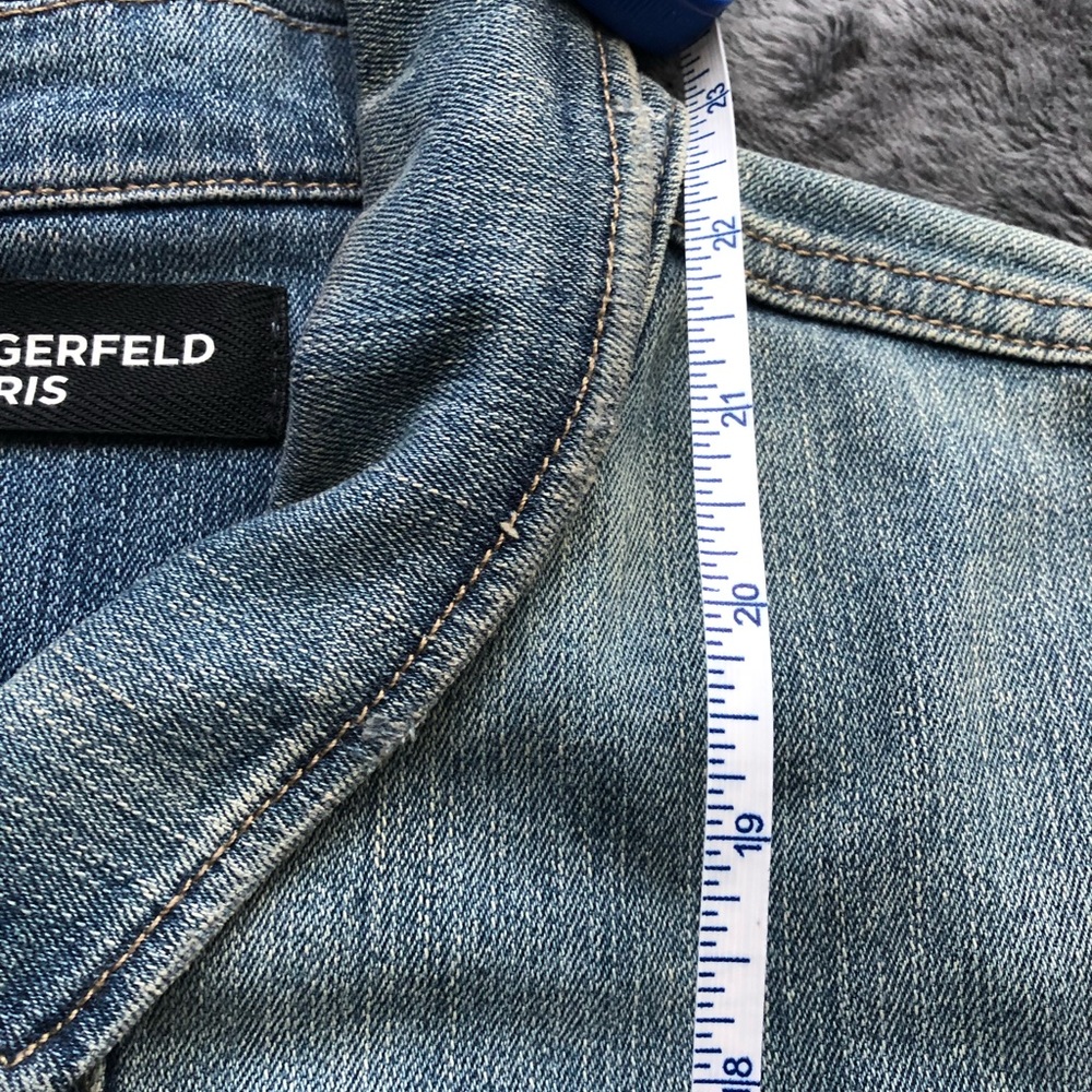 - Karl Lagerfeld Paris. light Blue, Jean Jacket. M-L - Picture 10 of 10